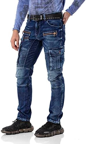 Cipo & Baxx Herren Stretch Jeanhose Slim Fit Trendig und bequem | Cipo & Baxx Männer Stretch Jeanshosen Slim Fit Premiu