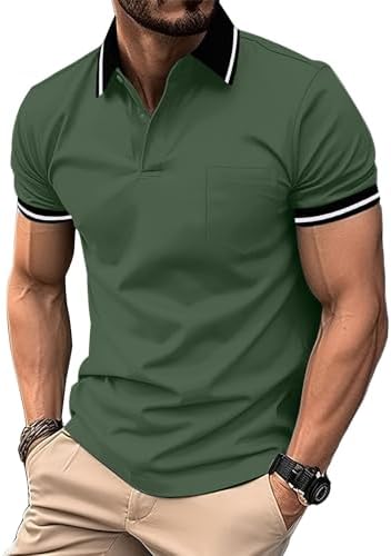 SwissWell 5er Pack Herren Polo T-Shirt Atmungsaktiv leicht Golfessen
