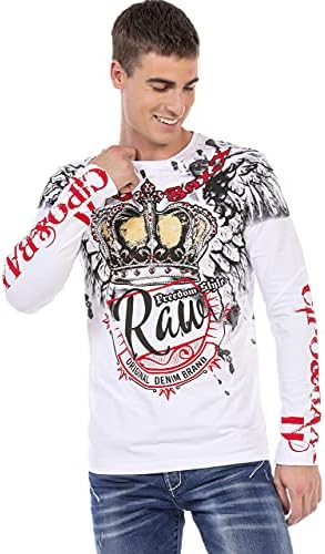Cipo & Baxx Herren Sweatshirt Series – Stylischer Pullover für Streetwear Lovers – Bequemer Rundhalseinheitsprint Sweate