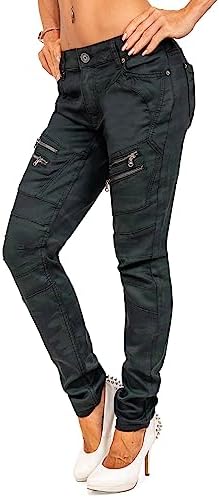 Cipo & Baxx Damen Jeans – Stylische Slim & Regular Fit Hosen mit Stretch & Used-Look | Bequeme Passform, modisches Desig
