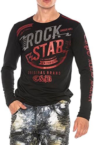 Cipo & Baxx Herren Sweatshirt Series – Stylischer Pullover im Modernen Streetwear Look mit Rundhals & Print – Comfortabl