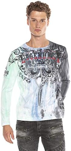 Cipo & Baxx Herren Sweatshirt Stylischer Pullover für moderne Streetwear Look – Bequemer Sweater für Alltag, Freizeit &