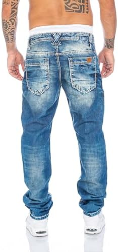 Cipo & Baxx Herren Jeans Hose mit robusten Nähten für aktive Männer | Cipo & Baxx Herren Jeans Hose mitStretch-Nähten f