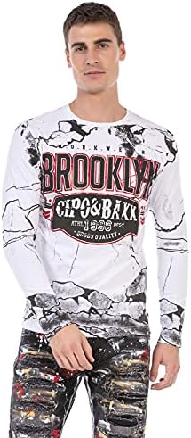 Cipo & Baxx Herren Sweatshirt Series – Stylischer Pullover für Streetwear Lovers – Bequemer Rundhalseinheitsprint Sweate