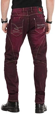 Cipo & Baxx Herren Straight Fit Jeans Hose – Bequem zu tragen, langlebig und mit markanten Kontrastnähten