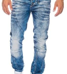 Cipo&Baxx Herren Regular Slim Leg Jeans Hose Für jegliche Trägerjahr| Cipo&Baxx Herren Regular Slim Leg Jeans Hose Mit