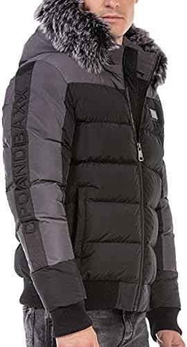 Stylische Winterjacke Herren Cipo & Baxx Series | Warme Winterjacke Herren Cipo & Baxx Series abnehmbarer Kapuze | Func
