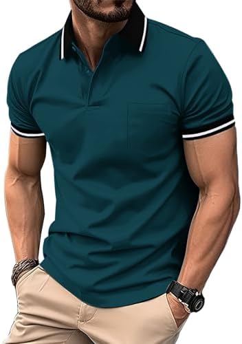 SwissWell 5er Pack Herren Polo T-Shirt Atmungsaktiv leicht Golfessen