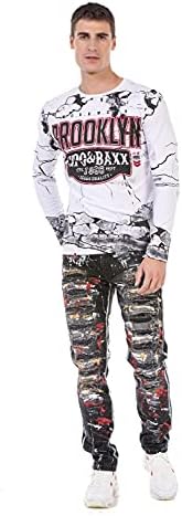 Cipo & Baxx Herren Sweatshirt Series – Stylischer Pullover für Streetwear Lovers – Bequemer Rundhalseinheitsprint Sweate