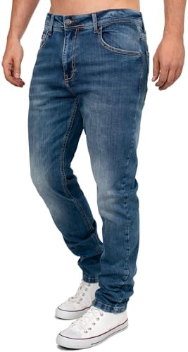 Cipo & Baxx Herren Jeans - Stilvolle Männer Jeans mit 5-Pocket-Design und Kontrastnähten | Bequemer Baumwoll-Elasthan-Mi