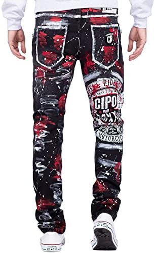 Cipo & Baxx Herren Jeans - Stylische Denim-Mode mit Slim-Fit & Regular-Fit für Individualisten im Bikerstyle!