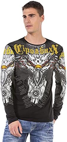 Cipo & Baxx Herren Sweatshirt Series – Stylischer Pullover für Streetwear Lovers – Bequemer Rundhalseinheitsprint Sweate