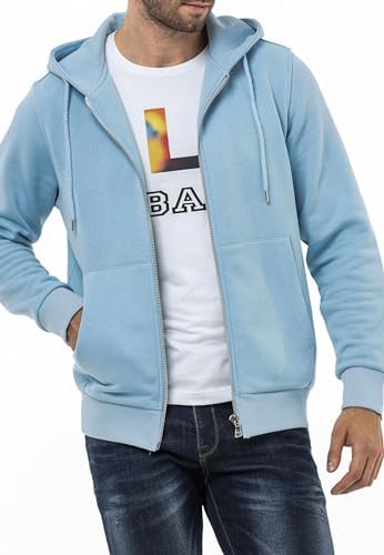 Cipo & Baxx Herren Sweatjacke Hoodie Serie - Stylischer Pullover im Modernen Casual Streetwear Stil für den Alltag, Frei