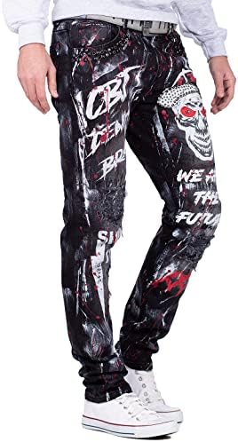 Cipo & Baxx Herren Jeans - Stylische Denim-Mode mit Slim-Fit & Regular-Fit für Individualisten im Bikerstyle!