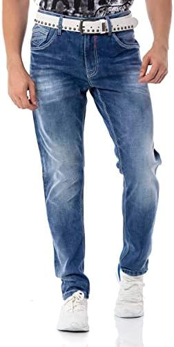 Cipo & Baxx Herren Stretch Jeanhose Slim Fit Trendig und bequem | Cipo & Baxx Männer Stretch Jeanshosen Slim Fit Premiu