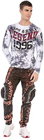 Cipo & Baxx Herren Sweatshirt Series – Stylischer Pullover für Streetwear Lovers – Bequemer Rundhalseinheitsprint Sweate
