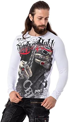 Cipo & Baxx Herren Sweatshirt Series – Stylischer Pullover im Modernen Streetwear Look – Bequemer Sweater für Alltag & F