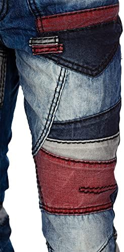 Cipo & Baxx Herren Jeans - Stylische Denim-Mode mit hohem Markanten_design | Regular & Slim Fit | Stonewashed Effect des