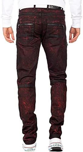 Cipo & Baxx Herren Jeans - Stylische Denim-Mode mit hohem Markanten_design | Regular & Slim Fit | Stonewashed Effect des