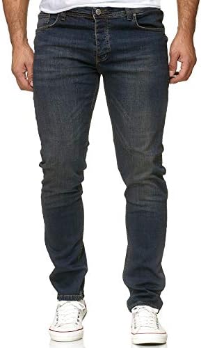 Reslad Jeans-Herren Slim Fit Basic Style Stretch-Denim Jeggings RS-2063