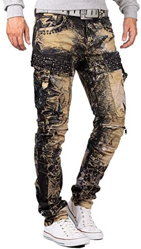 Cipo & Baxx Herren Jeans - Stylische Denim-Mode mit Slim-Fit & Regular-Fit für Individualisten im Bikerstyle!