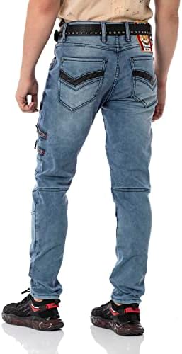 Cipo & Baxx Herren Stretch Jeanhose Slim Fit Trendig und bequem | Cipo & Baxx Männer Stretch Jeanshosen Slim Fit Premiu