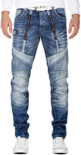 Cipo & Baxx Herren Jeans – Stylische Stonewashed & Used-Effekte | hohem markanten Details | Regular & Slim Fit für Männe