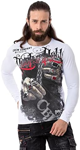 Cipo & Baxx Herren Sweatshirt Series – Stylischer Pullover im Modernen Streetwear Look – Bequemer Sweater für Alltag & F