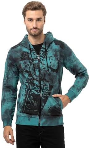 Cipo & Baxx Herren Sweatjacke Hoodie – Stylischer Pullover für Streetwear-Begeisterte mit Reißverschluss & Kapuze für Fr