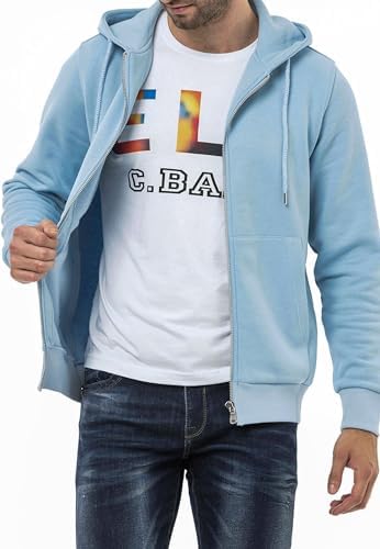 Cipo & Baxx Herren Sweatjacke Hoodie Serie - Stylischer Pullover im Modernen Casual Streetwear Stil für den Alltag, Frei