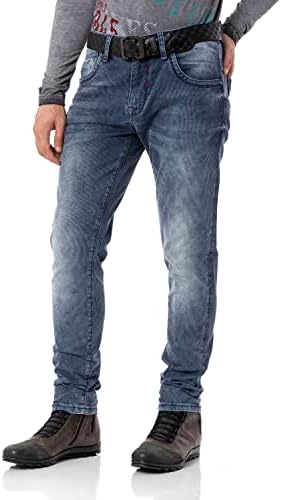 Cipo & Baxx Herren Stretch Jeanhose Slim Fit Trendig und bequem | Cipo & Baxx Männer Stretch Jeanshosen Slim Fit Premiu
