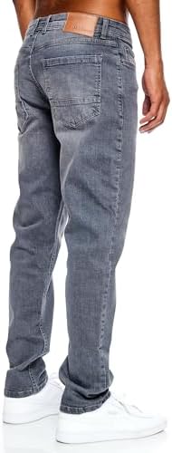 JEEL Herren-Jeans - Regular-Fit Straight-Cut - Stretch - Basic Washed - OEKO-TEX Standard 100