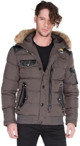 Stylische Winterjacke Herren Cipo & Baxx Series | Warme Winterjacke Herren Cipo & Baxx Series abnehmbarer Kapuze | Func