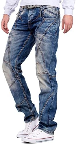 Cipo & Baxx Herren Jeans Regular Fit & Slim Fit - Stylische Denim für Männer mit Used Look & Reißverschlüssen | Perfect