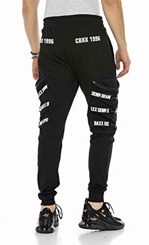 Cipo & Baxx Herren Jogginghose Series - Bequeme Freizeithose mit sportlichem Schnitt und modischem Design für Alltagsgeb