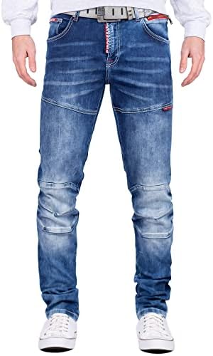 Cipo & Baxx Herren Jeans Regular Fit & Slim Fit - Stylische Denim für Männer mit Used Look & Reißverschlüssen | Perfect