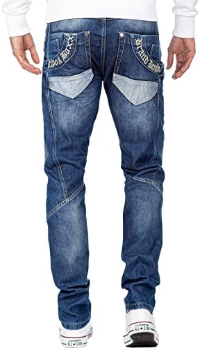 Cipo & Baxx Herren Jeans – Stylische Stonewashed & Used-Effekte | hohem markanten Details | Regular & Slim Fit für Männe