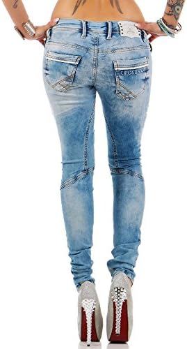 Cipo & Baxx Damen Jeans - Stylische Regular & Slim Fit Modelle mit Stretch | Kontrastnähten & Applikationen | Ideal für – Bild 43