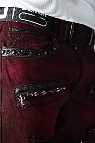 Cipo & Baxx Herren Jeans - Stylische Denim-Mode mit hohem Markantzen Detail | Regular & Slim Fit für Männer | Stonewashe