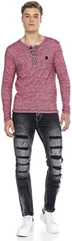 Cipo & Baxx Herren Sweatshirt Series – Stylischer Pullover im Modernen Streetwear Look mit Rundhals & Print – Comfortabl