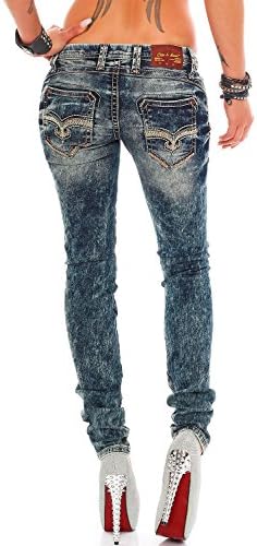 Cipo & Baxx Damen Jeans - Stylische Regular & Slim Fit Modelle mit Stretch | Kontrastnähten & Applikationen | Ideal für – Bild 40