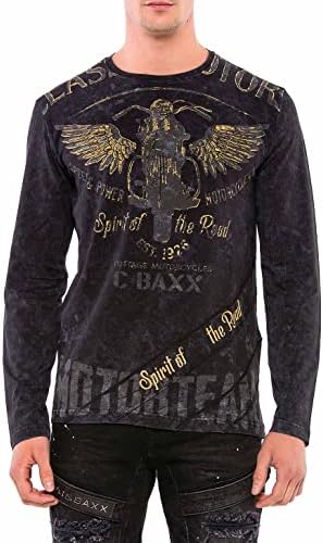 Cipo & Baxx Herren Sweatshirt Stylischer Pullover für moderne Streetwear Look – Bequemer Sweater für Alltag, Freizeit &