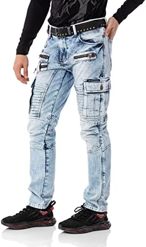 Cipo & Baxx Herren Stretch Jeanhose Slim Fit Trendig und bequem | Cipo & Baxx Männer Stretch Jeanshosen Slim Fit Premiu