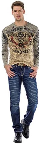 Cipo & Baxx Herren Jeans Hose Look Röhrenjeans Straight Fit Kontrastnähte Trendyhose | Cipo & Baxx Herren Jeans Hose Us