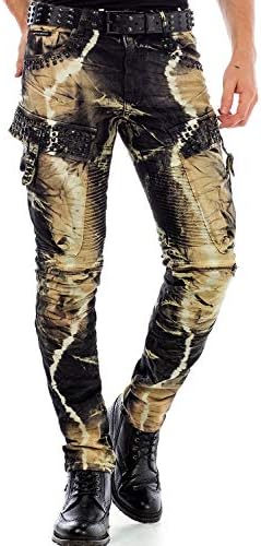 Cipo & Baxx Herren Straight Fit Jeans Hose – Bequem zu tragen, langlebig und mit markanten Kontrastnähten