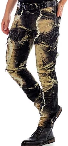 Cipo & Baxx Herren Straight Fit Jeans Hose – Bequem zu tragen, langlebig und mit markanten Kontrastnähten