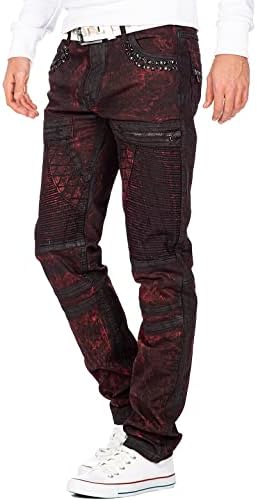 Cipo & Baxx Herren Jeans - Stylische Denim-Mode mit hohem Markanten_design | Regular & Slim Fit | Stonewashed Effect des