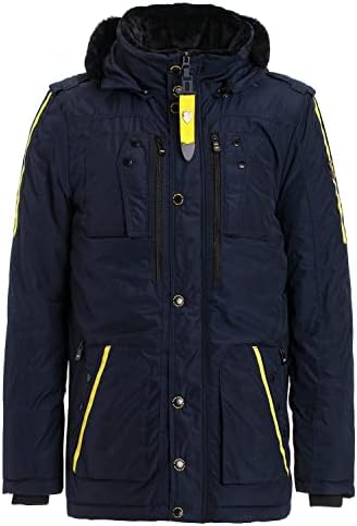 Stylische Winterjacke Herren Cipo & Baxx Series | Warme Winterjacke Herren Cipo & Baxx Series abnehmbarer Kapuze | Func