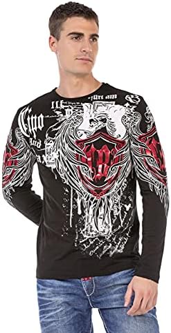 Cipo & Baxx Herren Sweatshirt Series – Stylischer Pullover für Streetwear Lovers – Bequemer Rundhalseinheitsprint Sweate