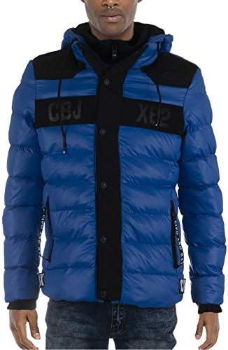 Stylische Winterjacke Herren Cipo & Baxx Series | Warme Winterjacke Herren Cipo & Baxx Series abnehmbarer Kapuze | Func
